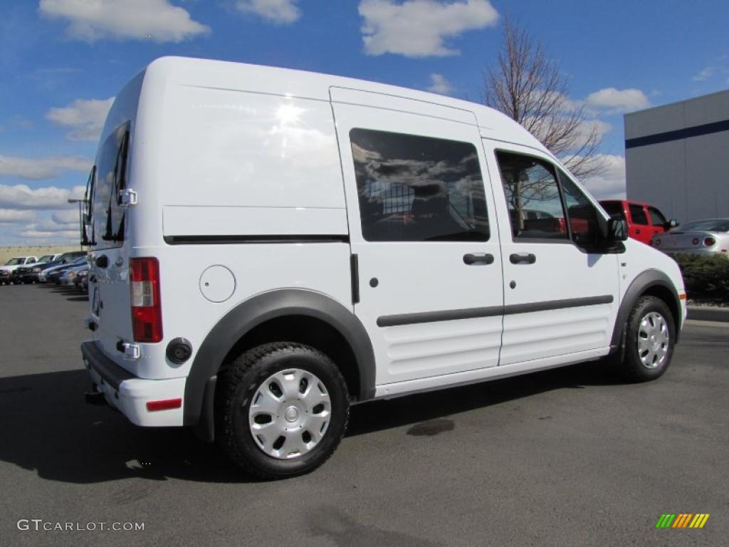 Frozen White 2010 Ford Transit Connect XLT Cargo Van Exterior Photo #47994753