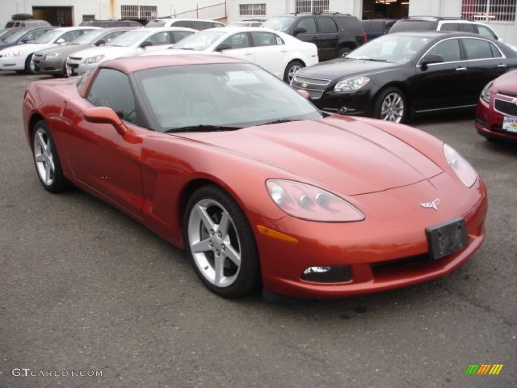 2005 Corvette Coupe - Daytona Sunset Orange Metallic / Ebony photo #3