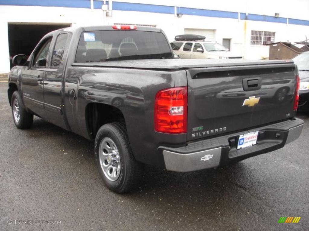 2010 Silverado 1500 LS Extended Cab - Black Granite Metallic / Dark Titanium photo #6