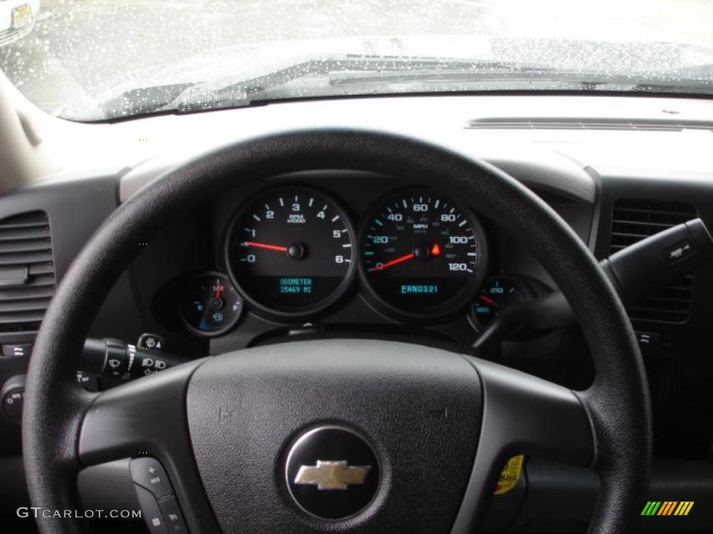 2010 Silverado 1500 LS Extended Cab - Black Granite Metallic / Dark Titanium photo #11