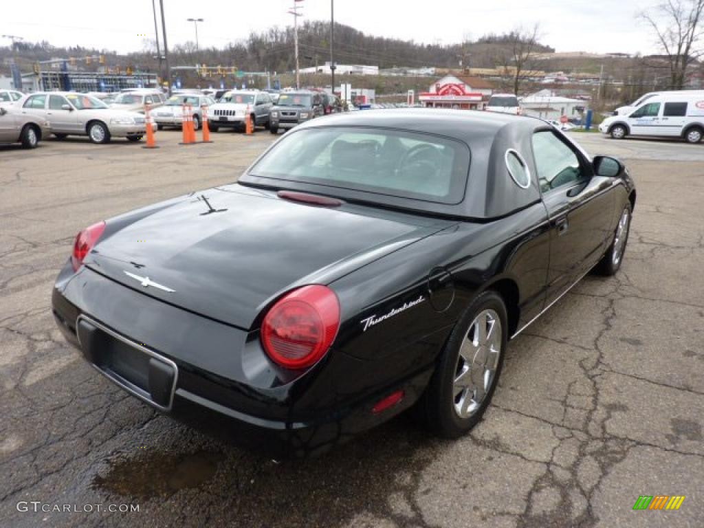 Evening Black 2002 Ford Thunderbird Premium Roadster Exterior Photo #47995893