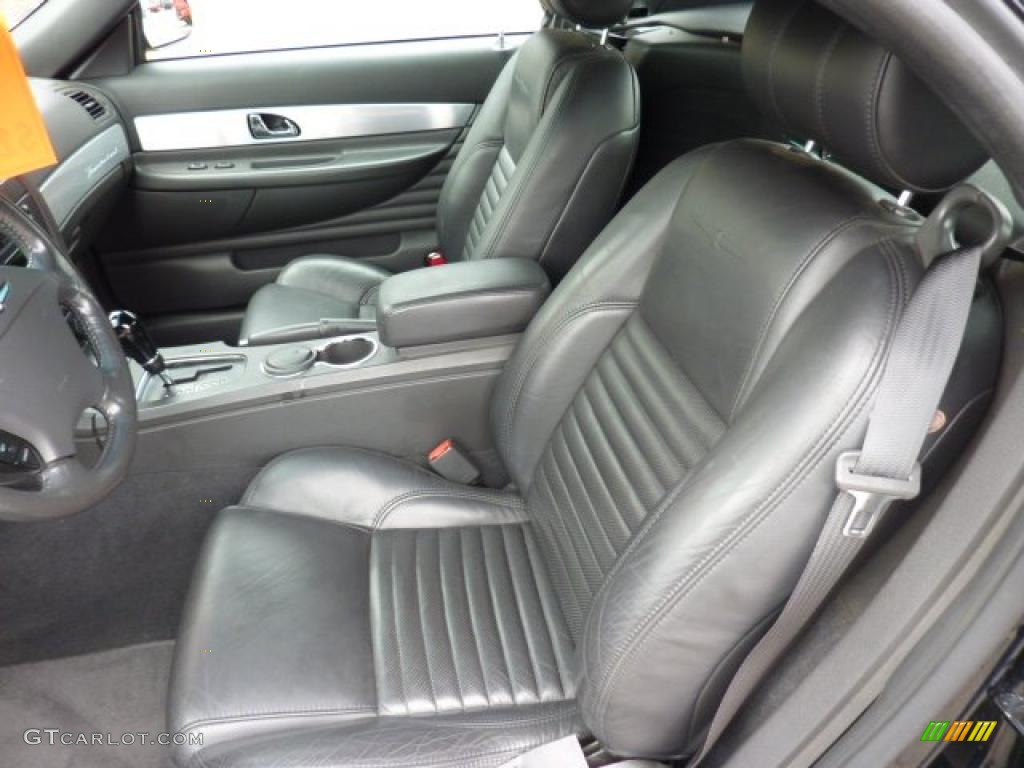Midnight Black Interior 2002 Ford Thunderbird Premium Roadster Photo #47995938