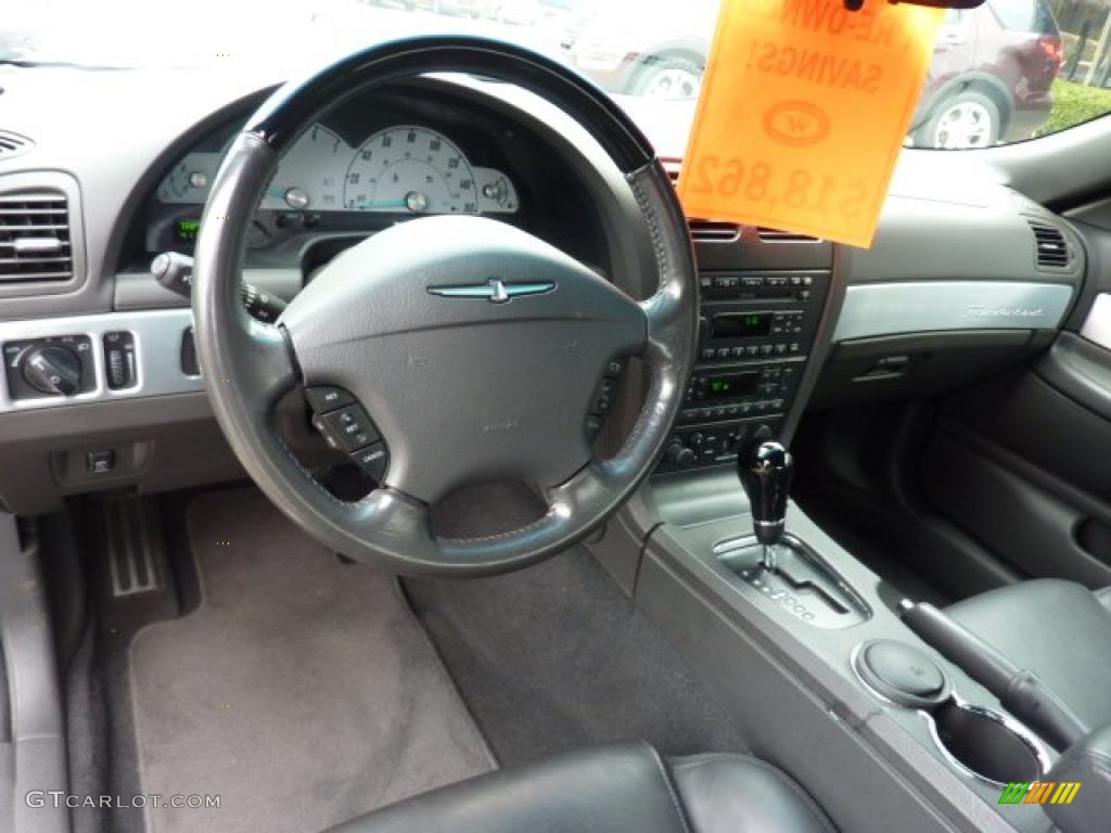 2002 Ford Thunderbird Premium Roadster Midnight Black Dashboard Photo #47996026