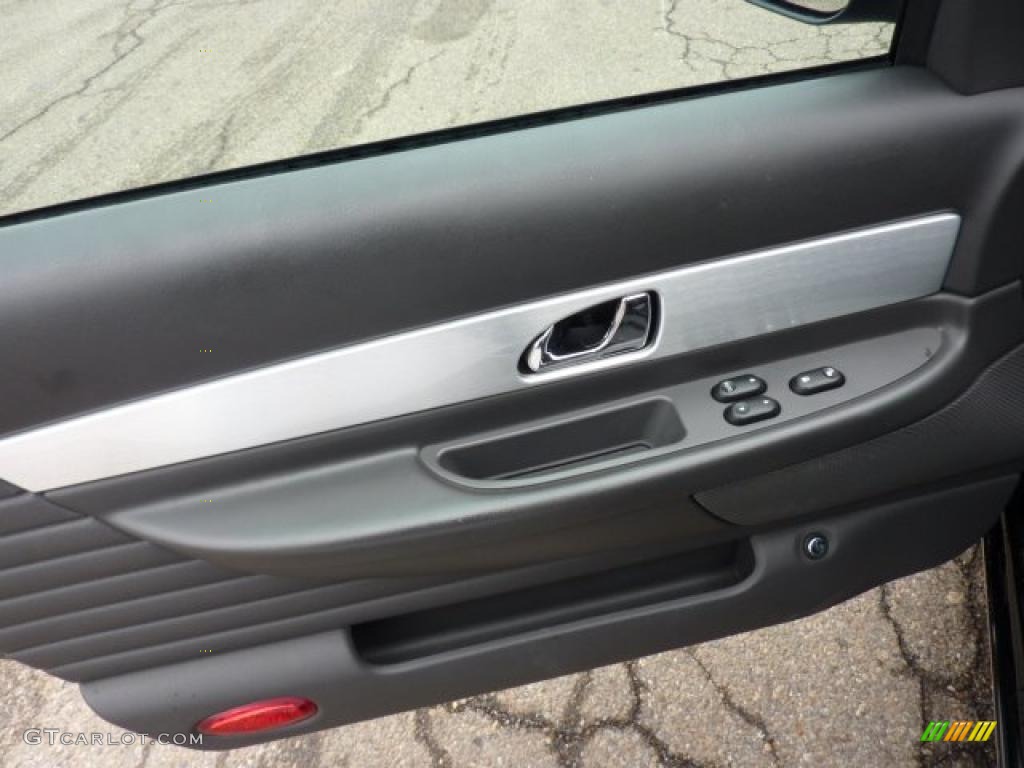 2002 Ford Thunderbird Premium Roadster Midnight Black Door Panel Photo #47996043