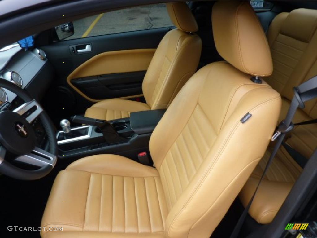 Medium Parchment Interior 2009 Ford Mustang GT Premium Coupe Photo #47996220