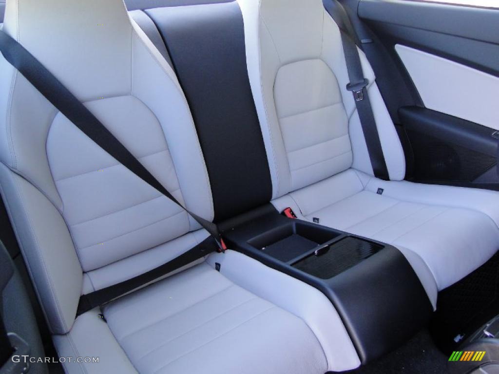 Almond/Black Interior 2011 Mercedes-Benz E 550 Coupe Photo #47996805