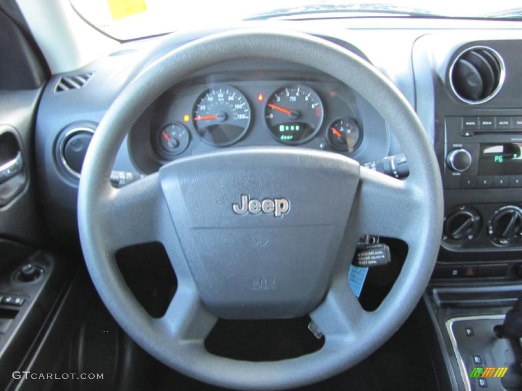 2009 Jeep Patriot Sport Dark Slate Gray/Medium Slate Gray Steering Wheel Photo #47997336