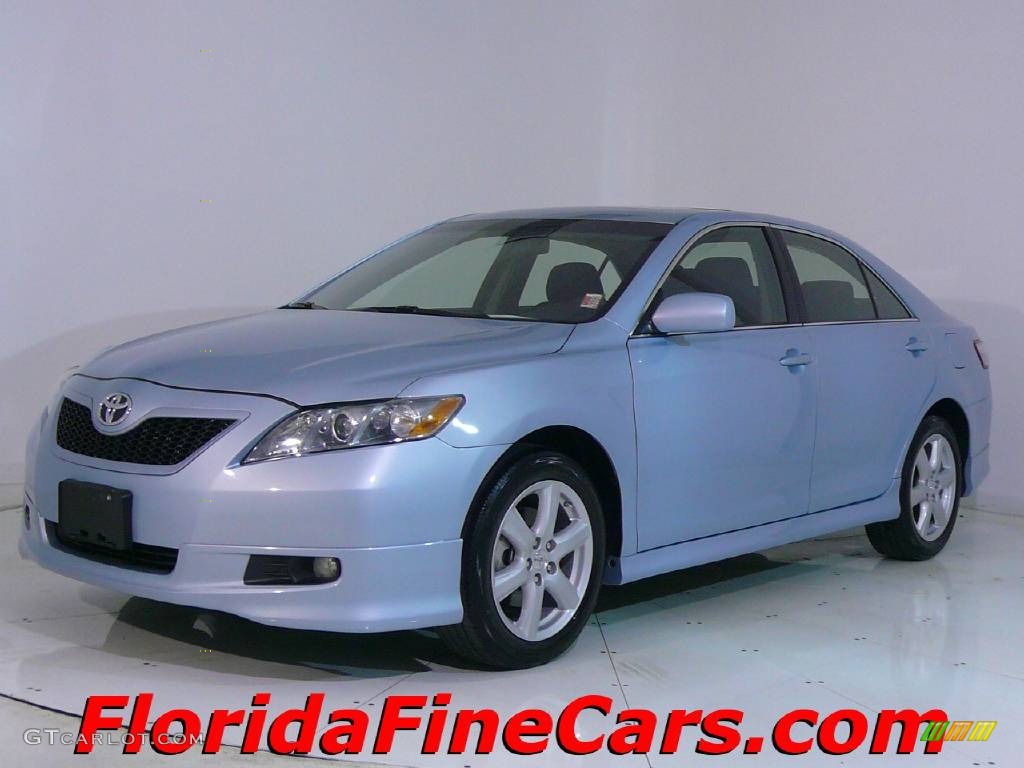 2007 Camry SE - Sky Blue Pearl / Ash photo #1