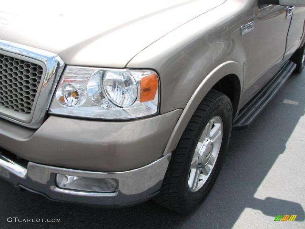 2004 F150 Lariat SuperCrew - Arizona Beige Metallic / Tan photo #4