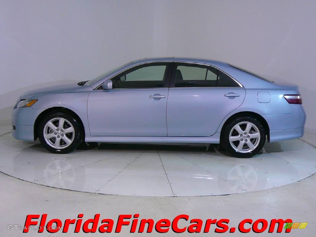 2007 Camry SE - Sky Blue Pearl / Ash photo #3