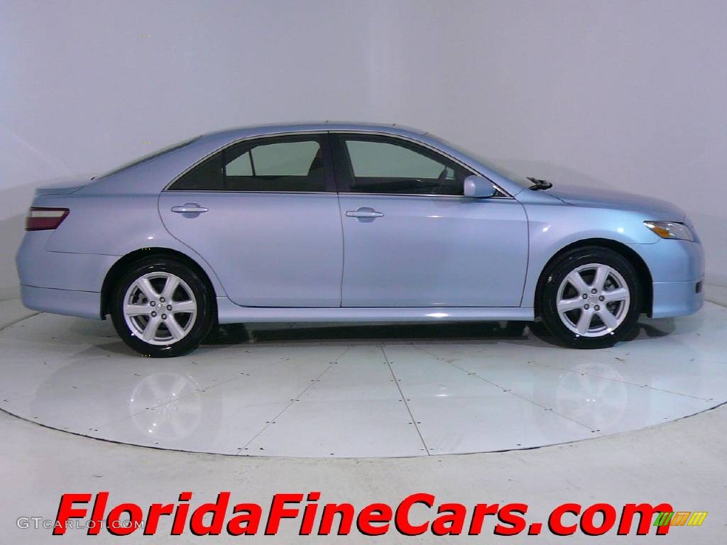 2007 Camry SE - Sky Blue Pearl / Ash photo #4