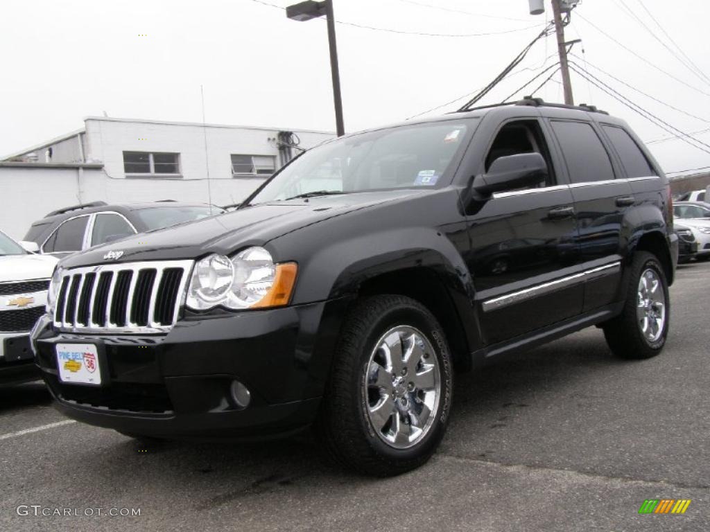 2008 Grand Cherokee Limited 4x4 - Black / Dark Khaki/Light Graystone photo #1