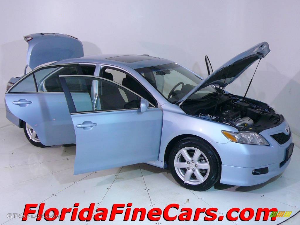 2007 Camry SE - Sky Blue Pearl / Ash photo #7