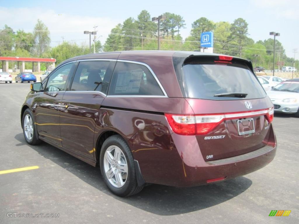 Dark Cherry Pearl 2011 Honda Odyssey Touring Exterior Photo #48004371