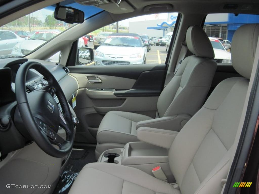 Beige Interior 2011 Honda Odyssey Touring Photo #48004473