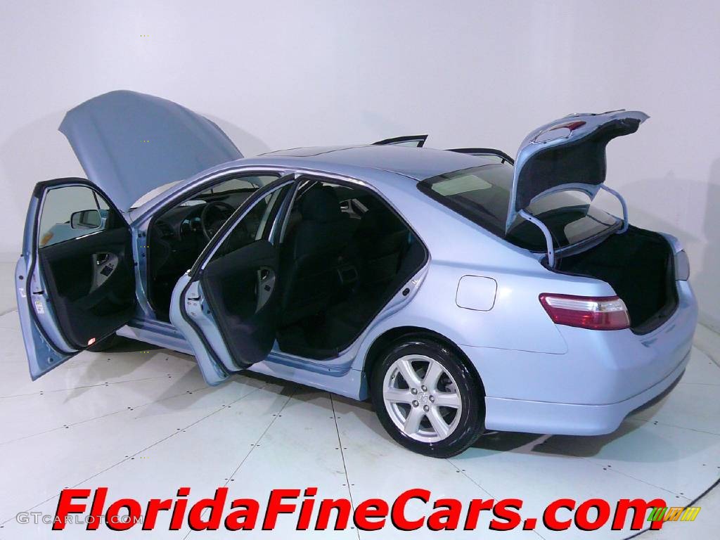 2007 Camry SE - Sky Blue Pearl / Ash photo #8