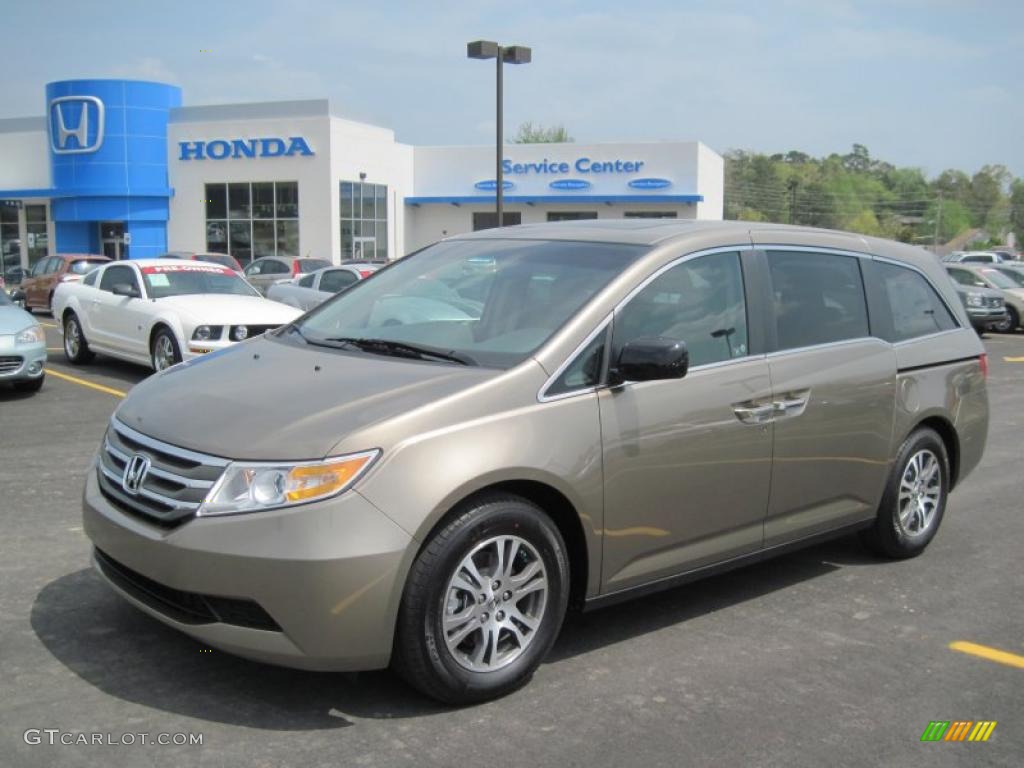 Mocha Metallic 2011 Honda Odyssey EX-L Exterior Photo #48004764