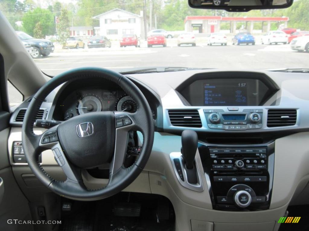 2011 Honda Odyssey EX-L Beige Dashboard Photo #48004995