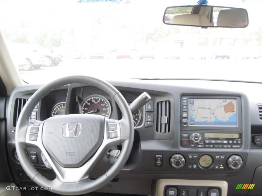 2011 Honda Ridgeline RTL Beige Dashboard Photo #48005712