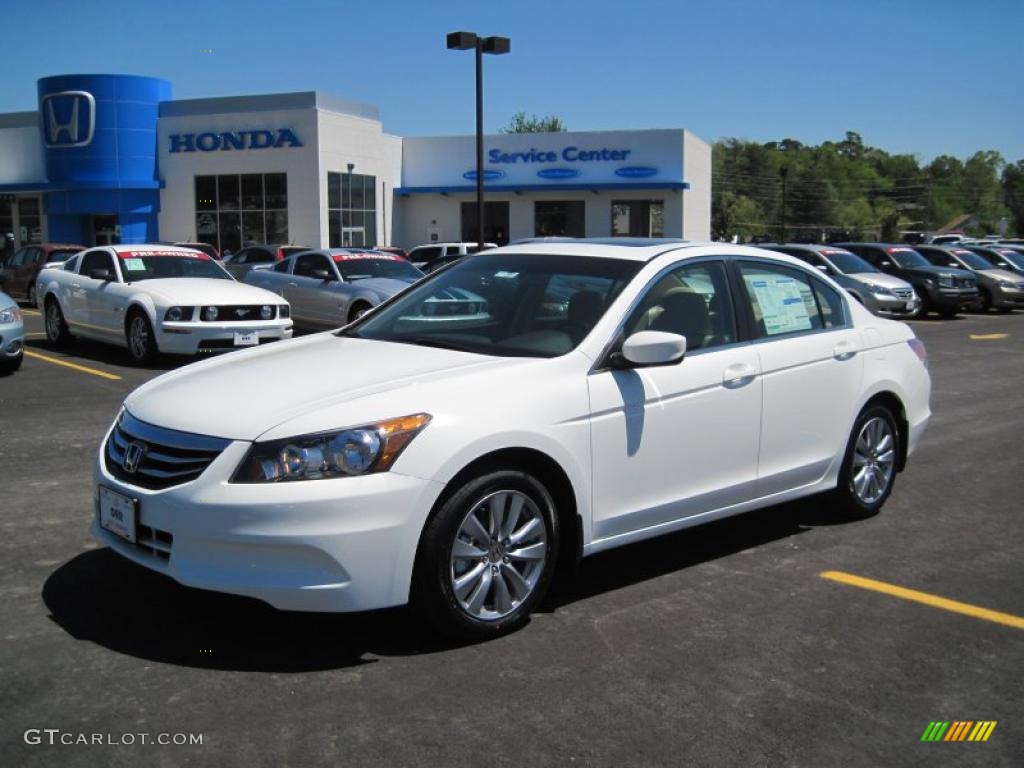 2011 Accord EX Sedan - Taffeta White / Ivory photo #1