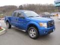 2009 Blue Flame Metallic Ford F150 STX SuperCab 4x4  photo #3