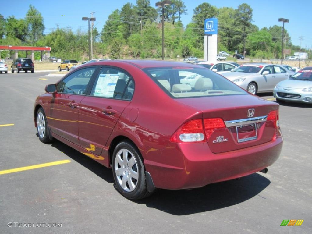 Tango Red Pearl 2011 Honda Civic LX Sedan Exterior Photo #48006720