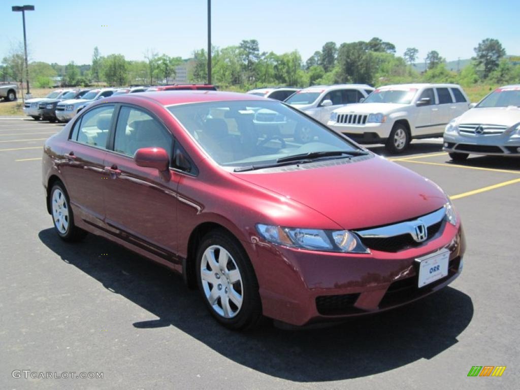 Tango Red Pearl 2011 Honda Civic LX Sedan Exterior Photo #48006784