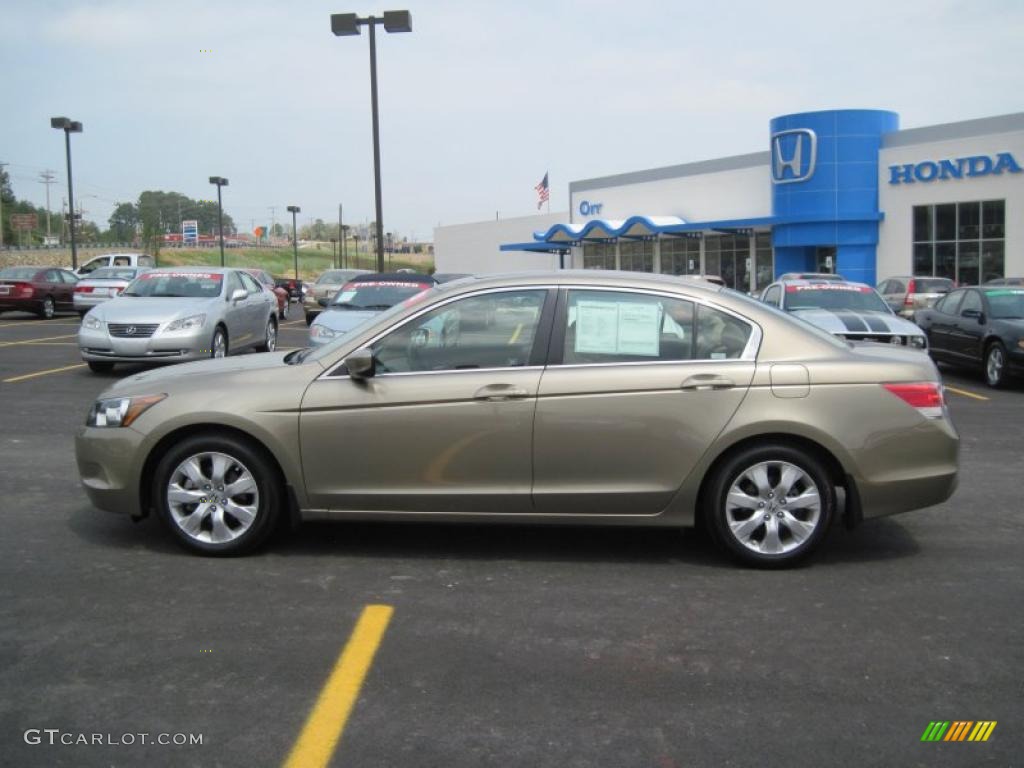 2009 Accord EX-L Sedan - Bold Beige Metallic / Ivory photo #2