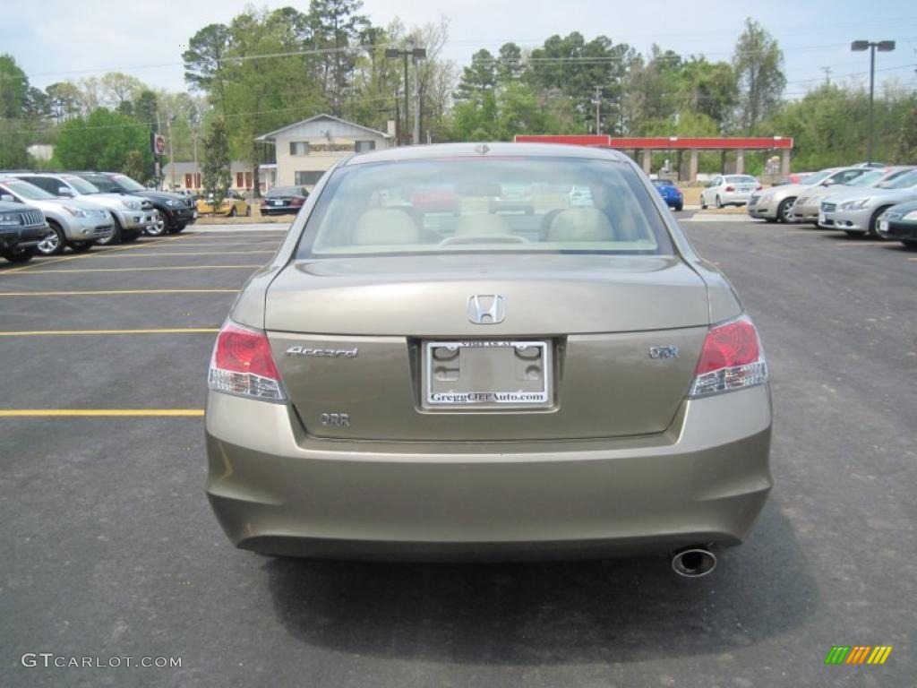 2009 Accord EX-L Sedan - Bold Beige Metallic / Ivory photo #4