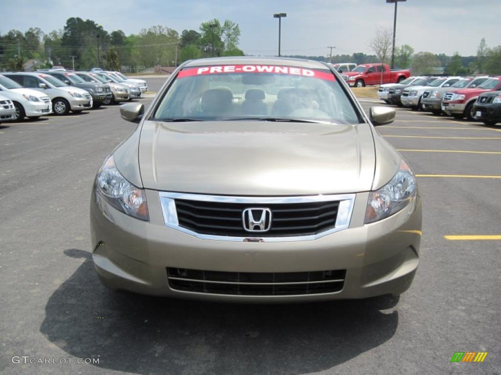 2009 Accord EX-L Sedan - Bold Beige Metallic / Ivory photo #8