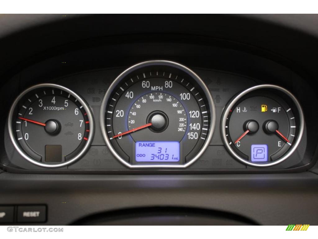 2007 Hyundai Veracruz GLS Gauges Photo #48008734