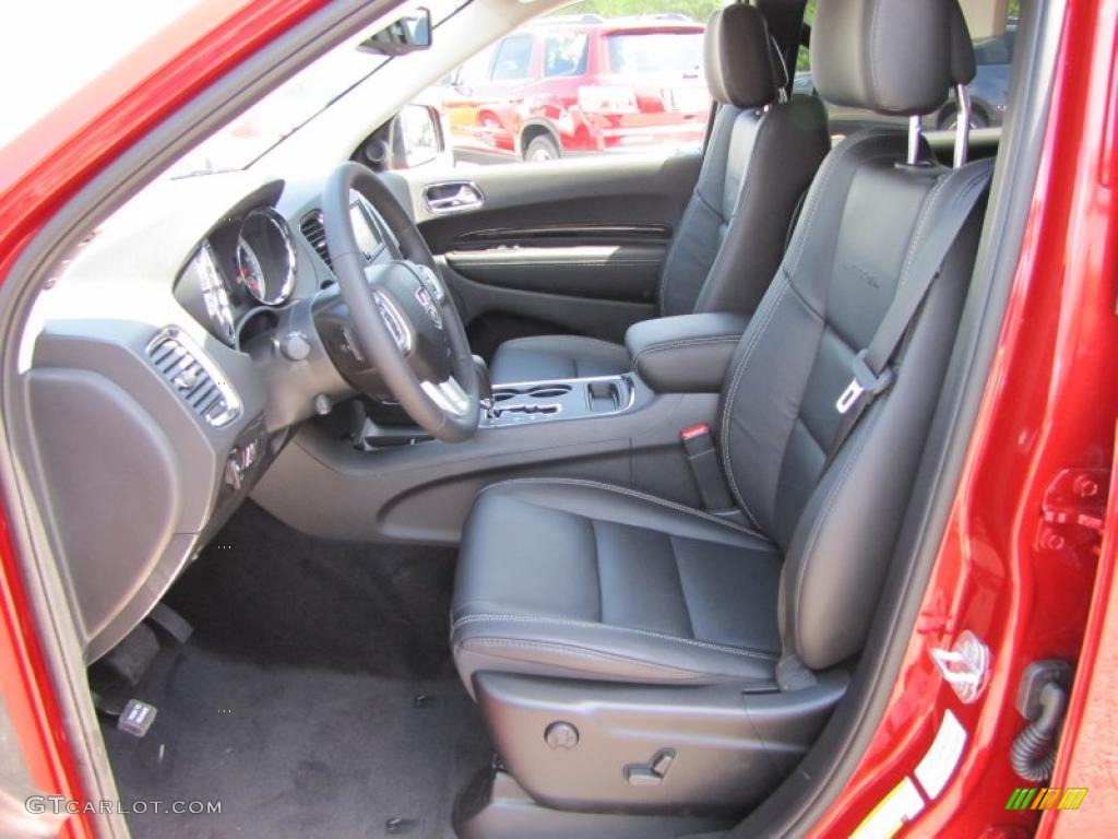 Black Interior 2011 Dodge Durango Citadel Photo #48008929
