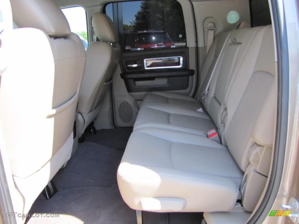 Light Pebble Beige/Bark Brown Interior 2010 Dodge Ram 2500 Laramie Mega Cab 4x4 Photo #48009538