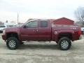 2008 Deep Ruby Metallic Chevrolet Silverado 1500 LT Extended Cab 4x4  photo #2