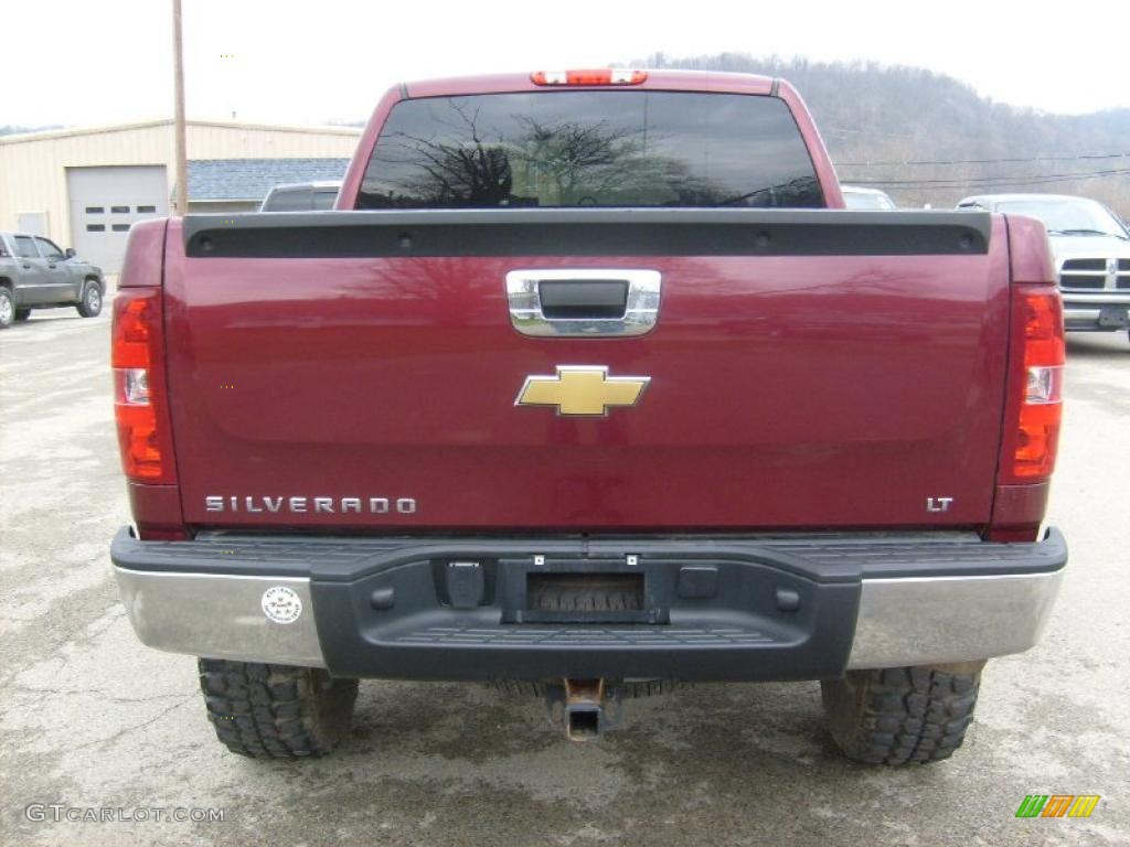 2008 Silverado 1500 LT Extended Cab 4x4 - Deep Ruby Metallic / Ebony photo #4