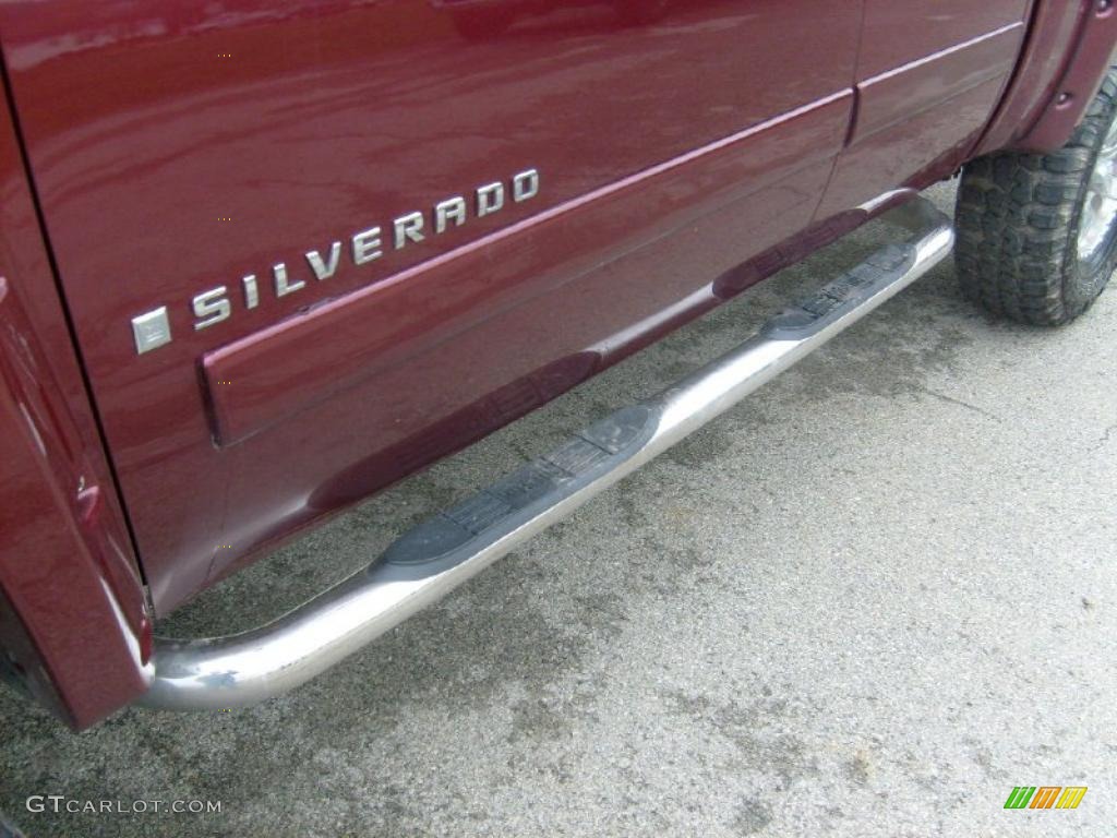 2008 Silverado 1500 LT Extended Cab 4x4 - Deep Ruby Metallic / Ebony photo #10