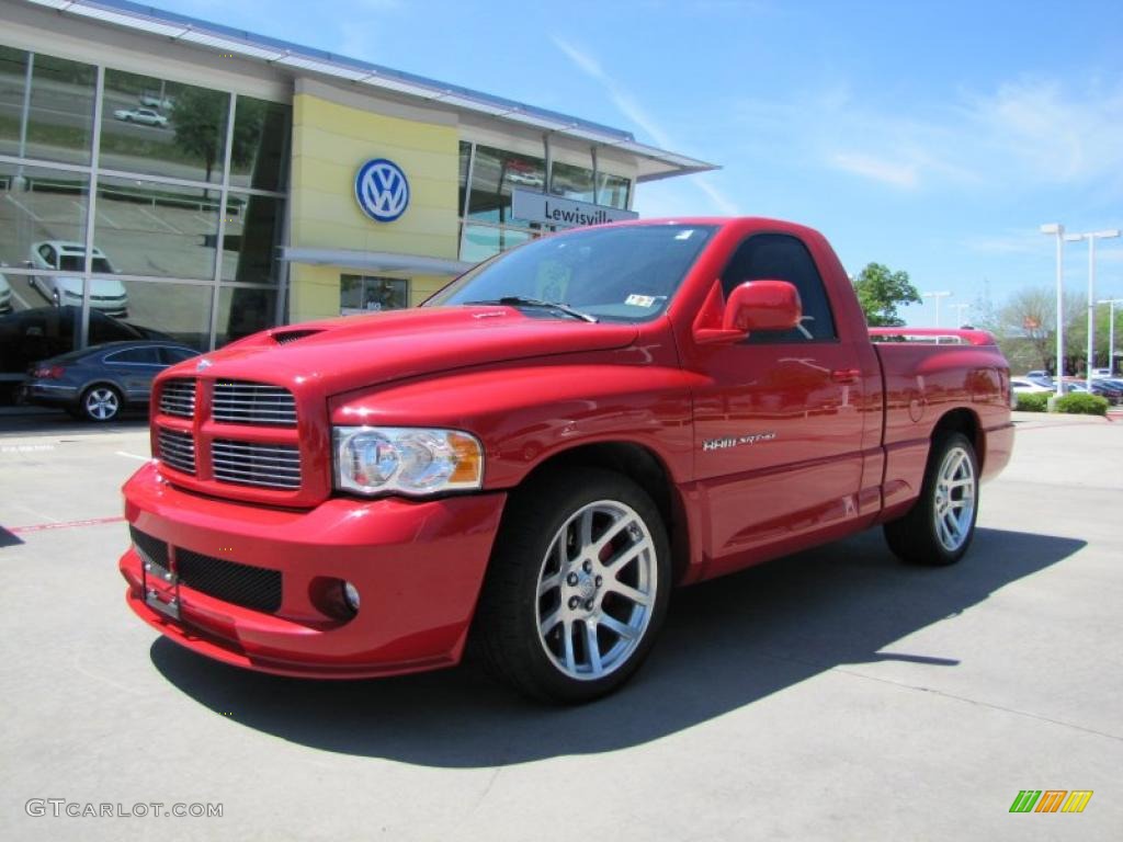 Flame Red 2005 Dodge Ram 1500 SRT-10 Regular Cab Exterior Photo #48010744