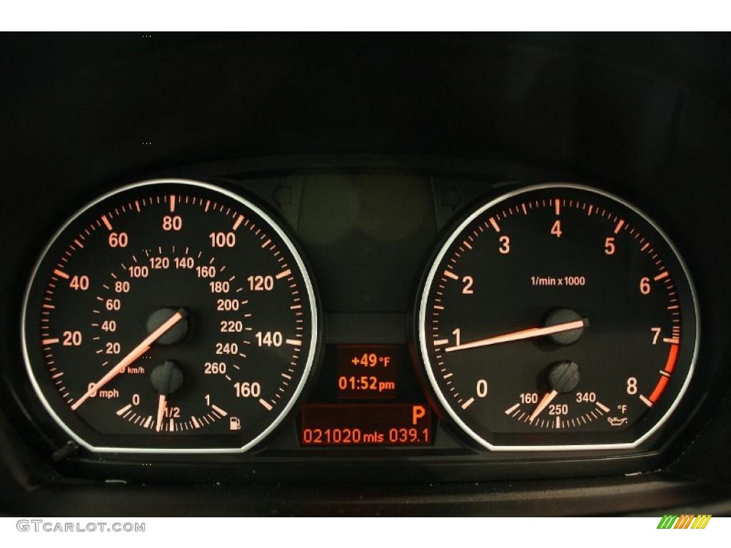 2008 BMW 1 Series 135i Coupe Gauges Photo #48010780