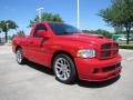 Flame Red 2005 Dodge Ram 1500 SRT-10 Regular Cab Exterior