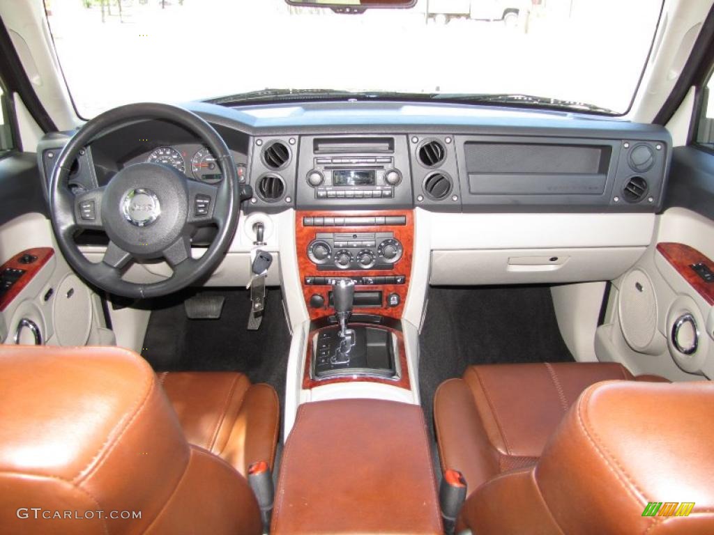2007 Jeep Commander Limited Saddle Brown Dashboard Photo #48012361