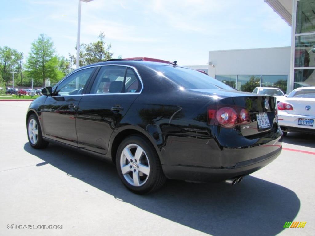 2008 Jetta SE Sedan - Black / Anthracite Black photo #3