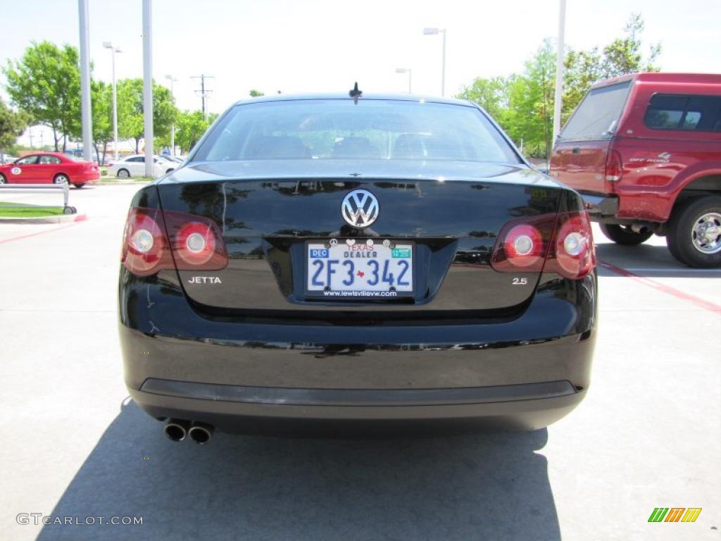 2008 Jetta SE Sedan - Black / Anthracite Black photo #4