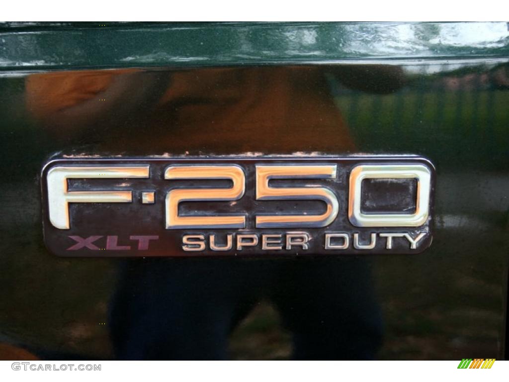 2002 F250 Super Duty XLT SuperCab 4x4 - Dark Highland Green Metallic / Medium Parchment photo #84