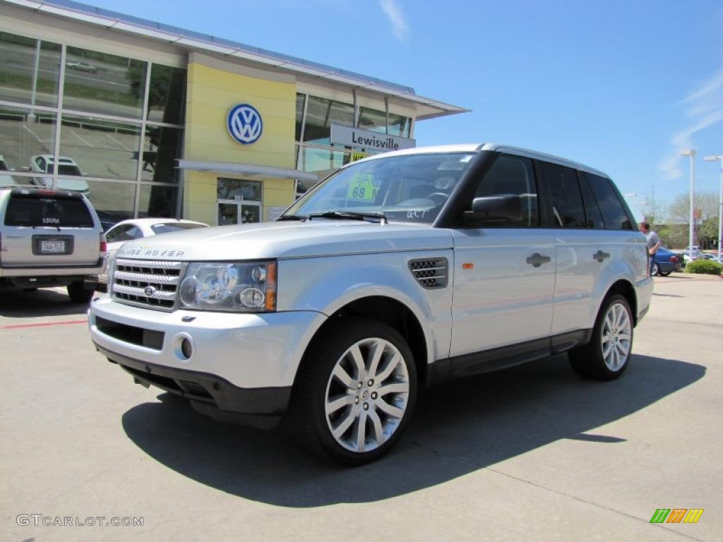 2008 Range Rover Sport Supercharged - Zermatt Silver Metallic / Ebony Black photo #1