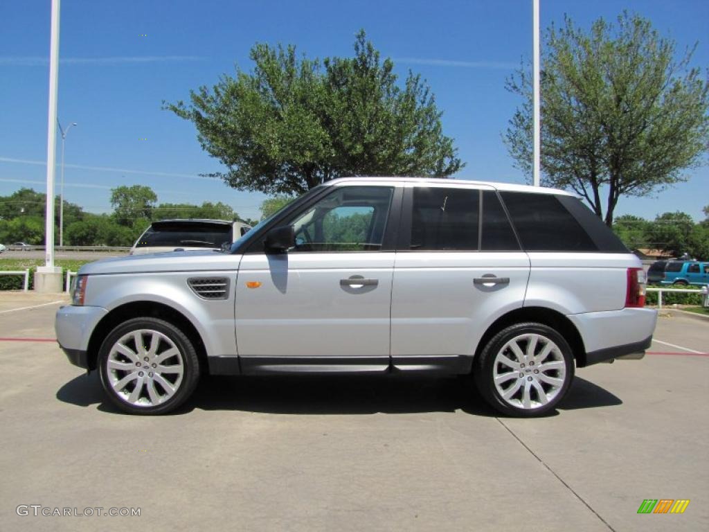 Zermatt Silver Metallic 2008 Land Rover Range Rover Sport Supercharged Exterior Photo #48015526