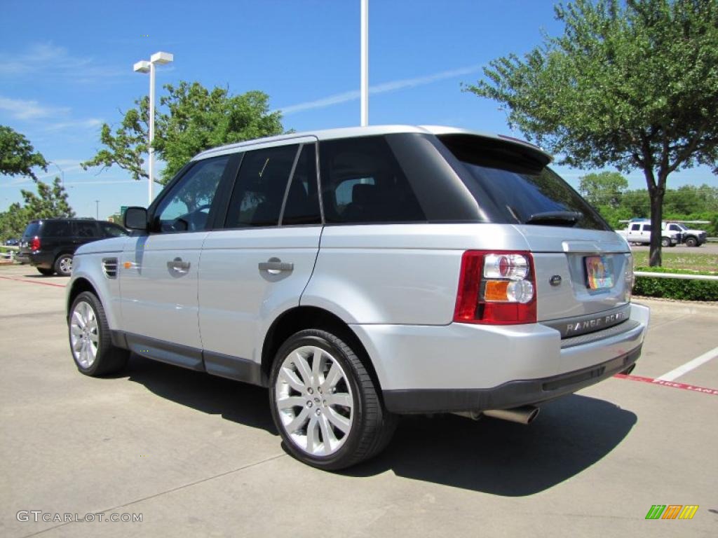 Zermatt Silver Metallic 2008 Land Rover Range Rover Sport Supercharged Exterior Photo #48015541