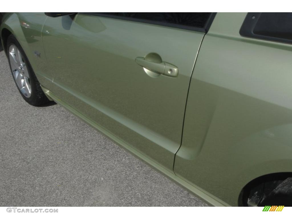 2006 Mustang GT Premium Coupe - Legend Lime Metallic / Light Parchment photo #4