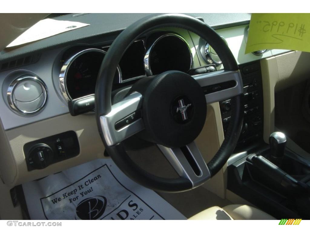 2006 Mustang GT Premium Coupe - Legend Lime Metallic / Light Parchment photo #15