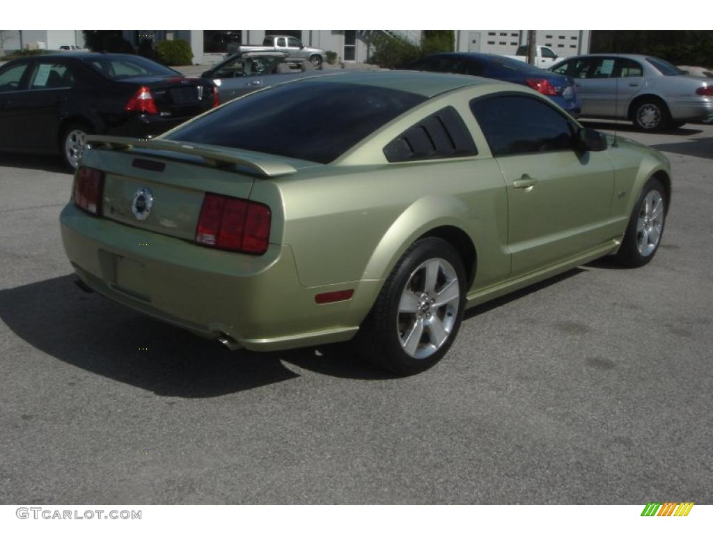 2006 Mustang GT Premium Coupe - Legend Lime Metallic / Light Parchment photo #24