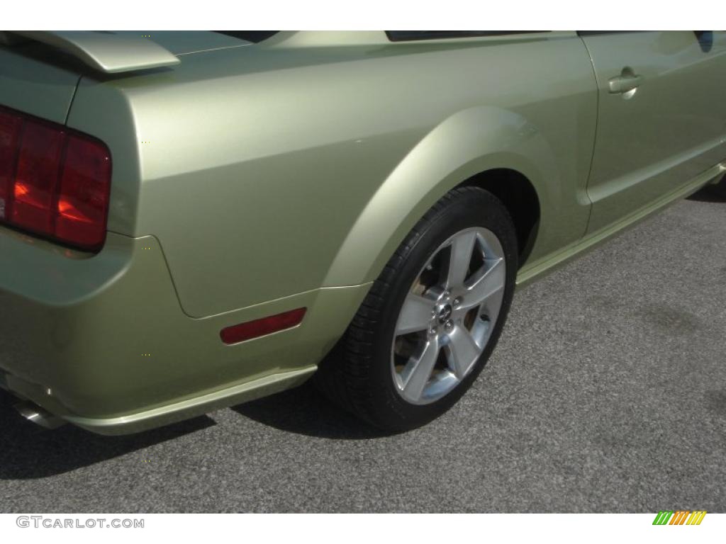 2006 Mustang GT Premium Coupe - Legend Lime Metallic / Light Parchment photo #25